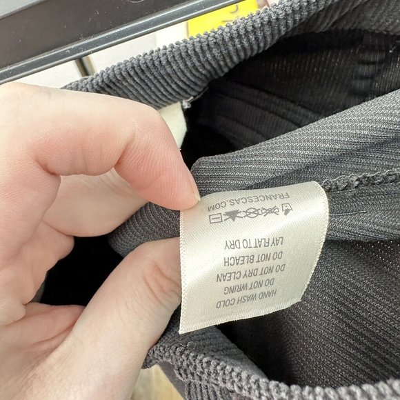 Harper Heritage Women’s Corduroy Pants M Bootcut Leg Gray Pockets - Picture 9 of 9